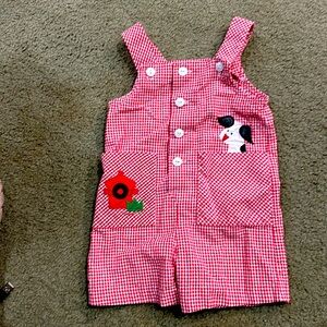 Florence Eiseman Boys 2T Fire Dog Romper